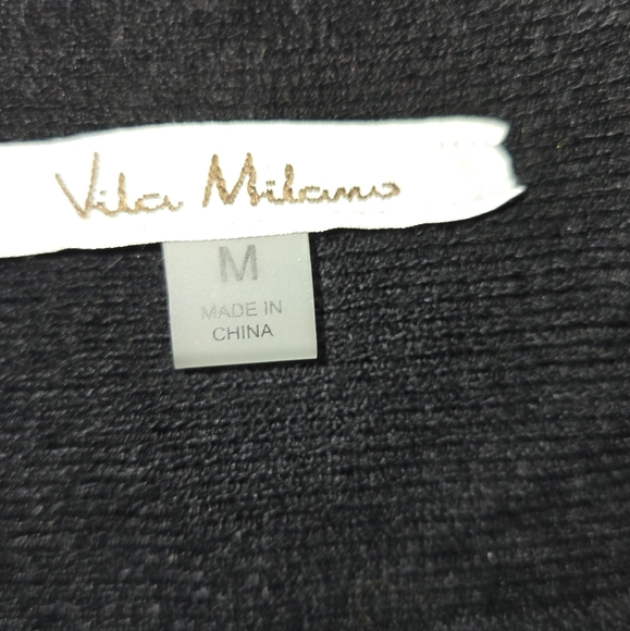 Vila Milano Evil Eye Black Embellished Pullover Sweater Sz M - Picture 3 of 4